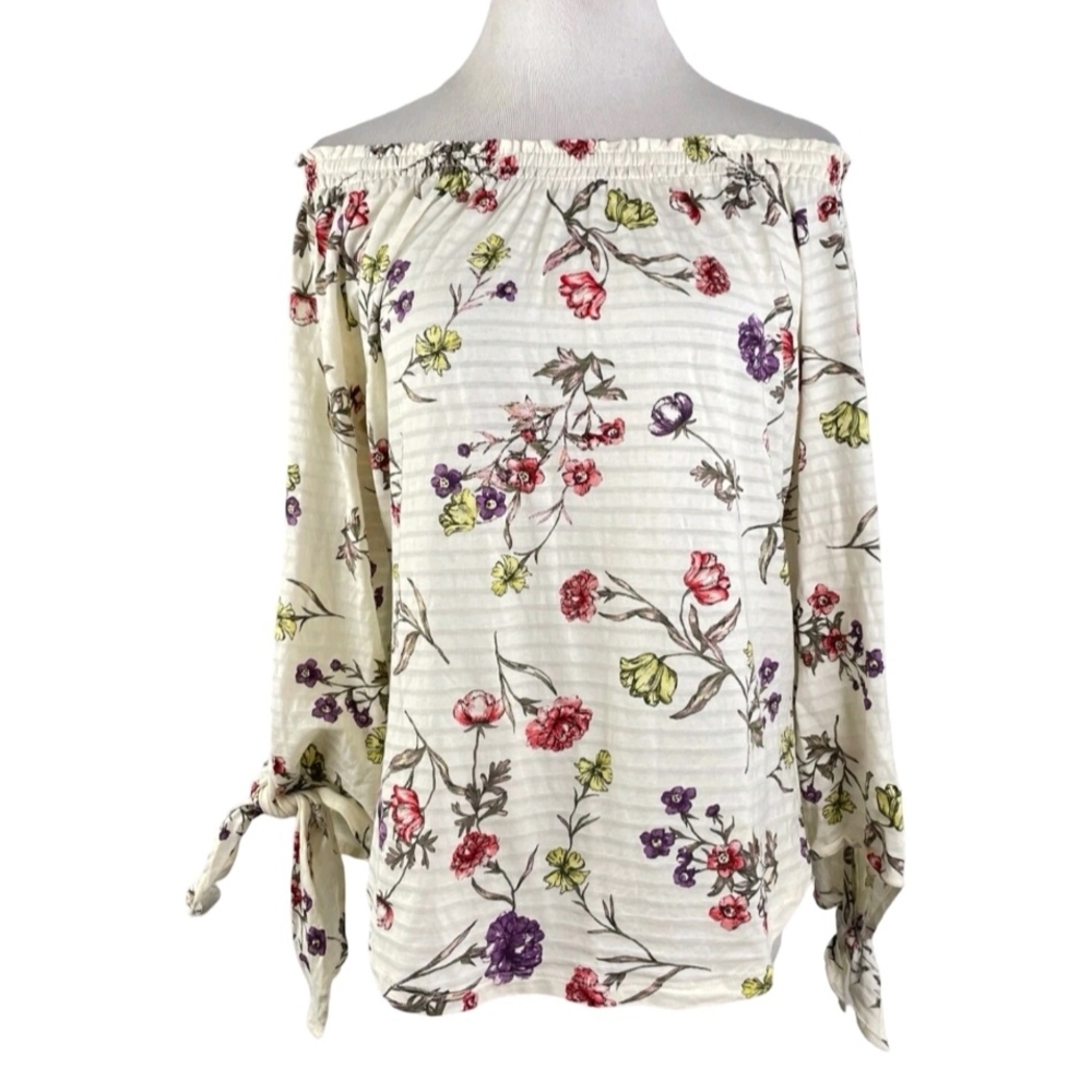 Lauren Ralph‎ Lauren Floral Off-Shoulder Blouse